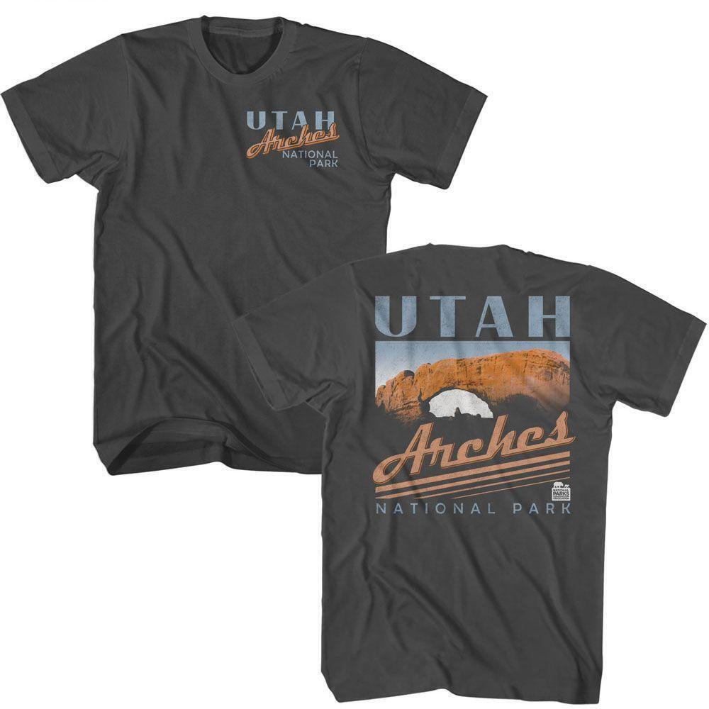 National Parks Utah Arches Smoke Classic Adult T Shirt 2 Sided